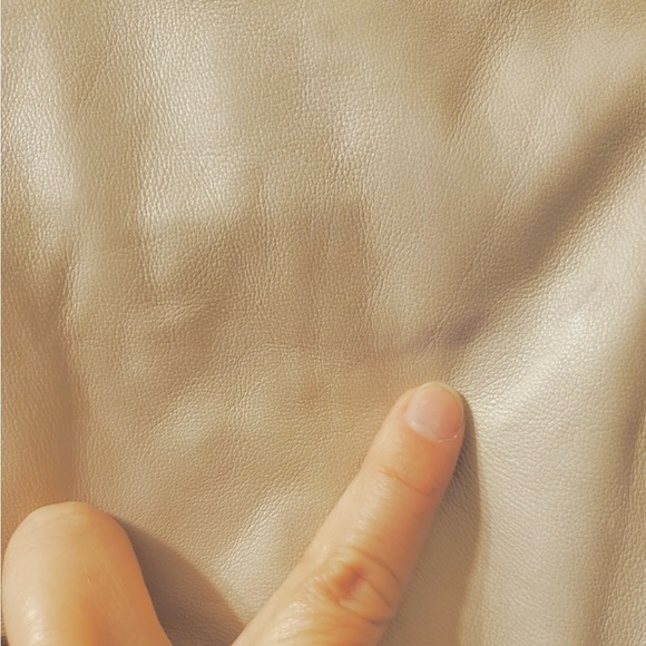 Hinge Cream Tan Leather Jacket - Picture 10 of 10